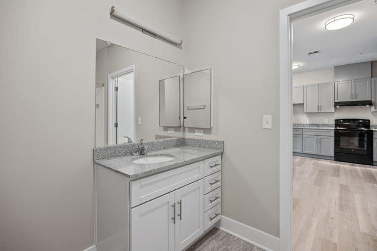 Style 2C Bathroom Vanity w/Granite Countertops